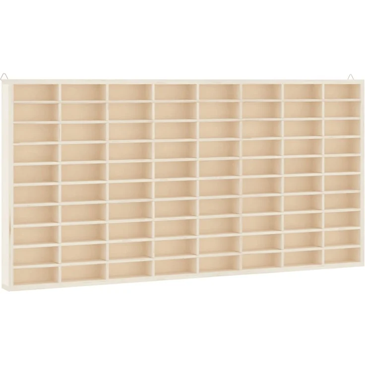 vidaXL Sammlervitrine aus Holz mit 80 Fächern 80x4,5x40,5cm 4017377 – Bild 1