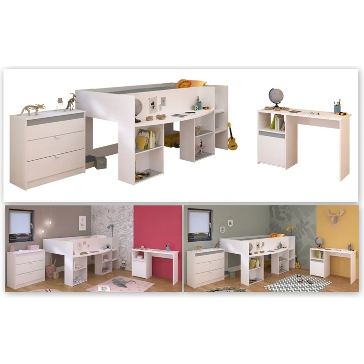 Parisot Kinderzimmer und Jugendzimmer Pirouette in weiß Set 3-tlg. – Bild 5