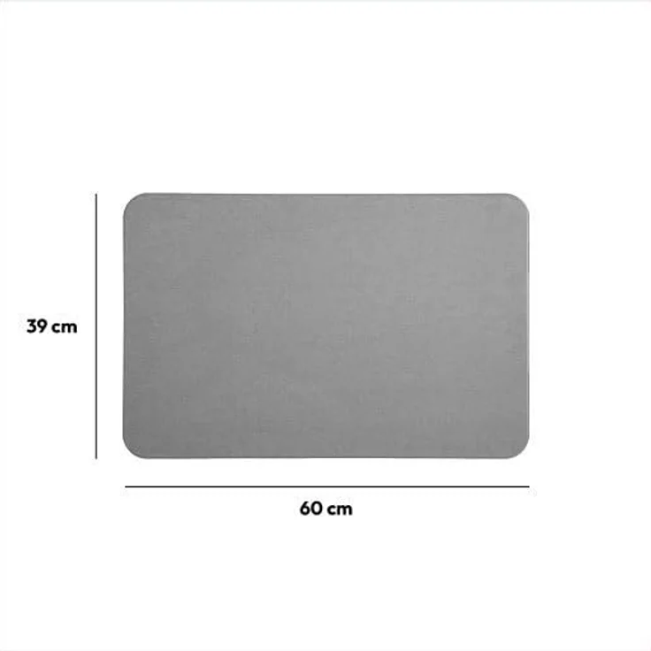 5five - kieselgur-Teppich 39x60 cm grau – Bild 3