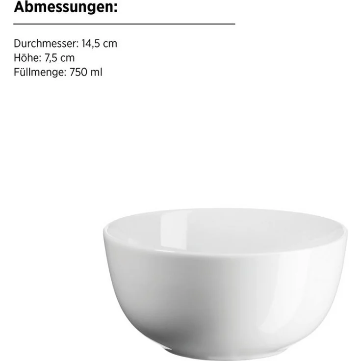MÄSER Müslischüssel BARCA, Schüssel Set, Porzellan, Porzellan, (4-tlg) – Bild 2