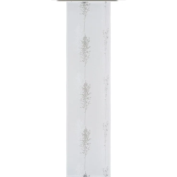 GÖZZE Flächenvorhang SCOLETTA silber BH 60x245 cm silber Gardine Fertigvorhang