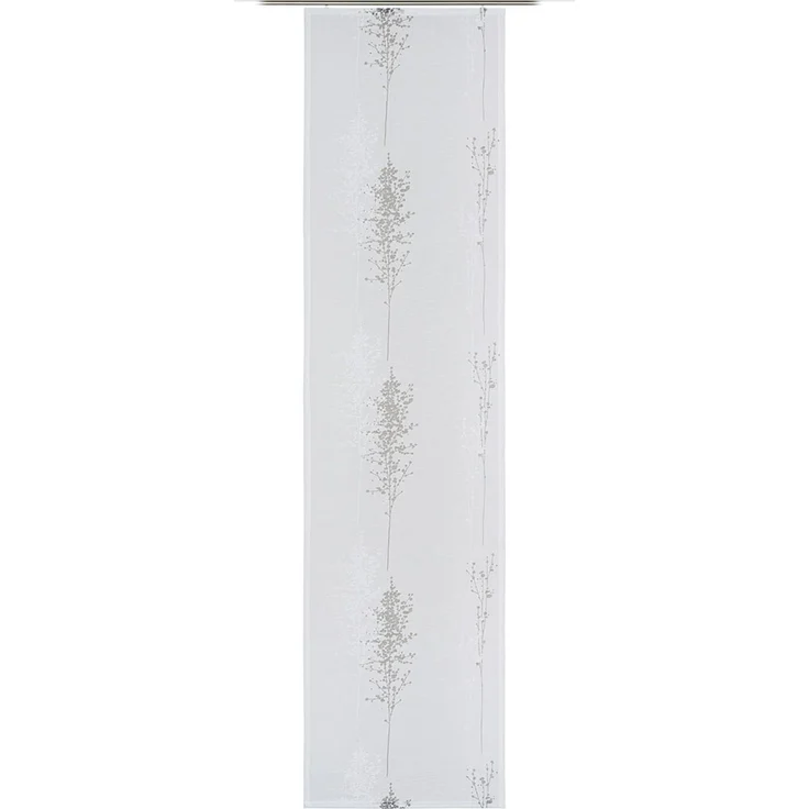 GÖZZE Flächenvorhang SCOLETTA silber BH 60x245 cm silber Gardine Fertigvorhang – Bild 1