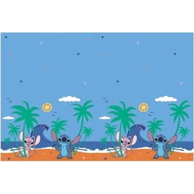 Procos Tischdecke Disney Stitch - Partytischdecke - ca. 120 x 180 cm