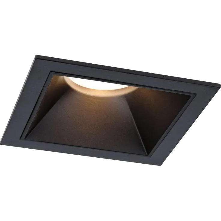 Paulmann 93127 LED Cole Coin Einbauleuchte eckig 2700K Schwarz 3-Step-Dim IP44