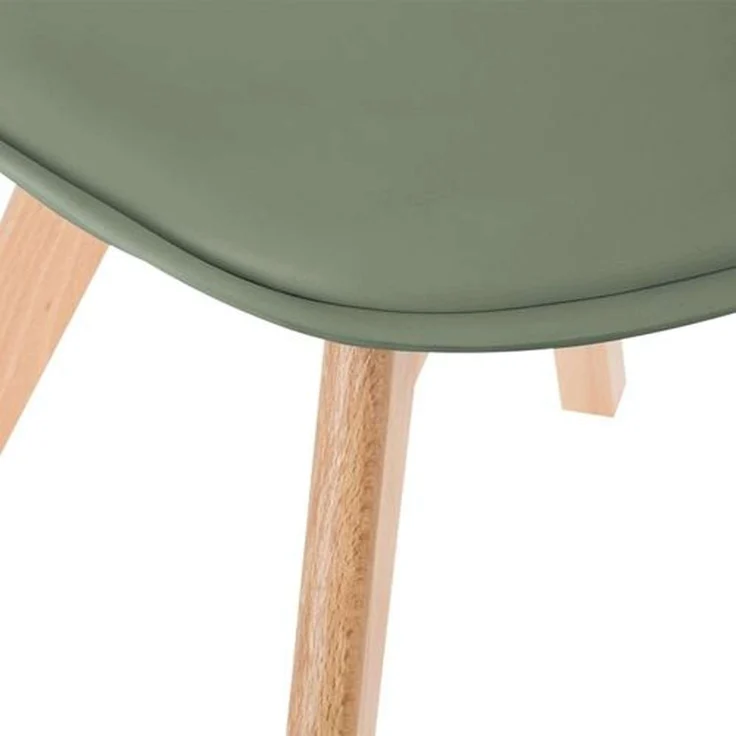 Stuhl, skandinavisch, Khaki – Bild 4