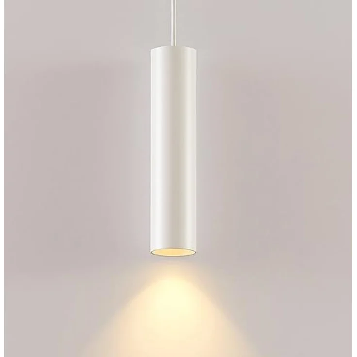 Arcchio Pendelleuchte Ejona, moderne Hängelampe in Weiß aus Aluminium, 1 flammig, GU10 für Esstisch und Flur – Bild 2