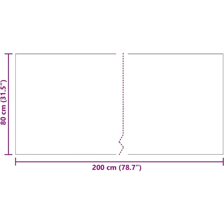 vidaXL Teppichläufer Hellgrau 80 x 200 cm Stoff 42011428 – Bild 8