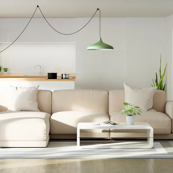 Bamyum Pendelleuchte Champion Pendelleuchte mit Stecker 35 cm, Metall mit 450 cm Kabel, ohne Leuchtmittel – Bild 3