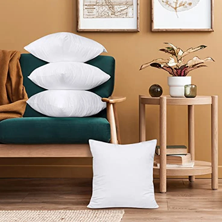 Utopia Bedding 4er Set Kissenfüllung 40x40 cm, Innenkissen Füllkissen Kopfkissen Sofakissen (Weiß) – Bild 4