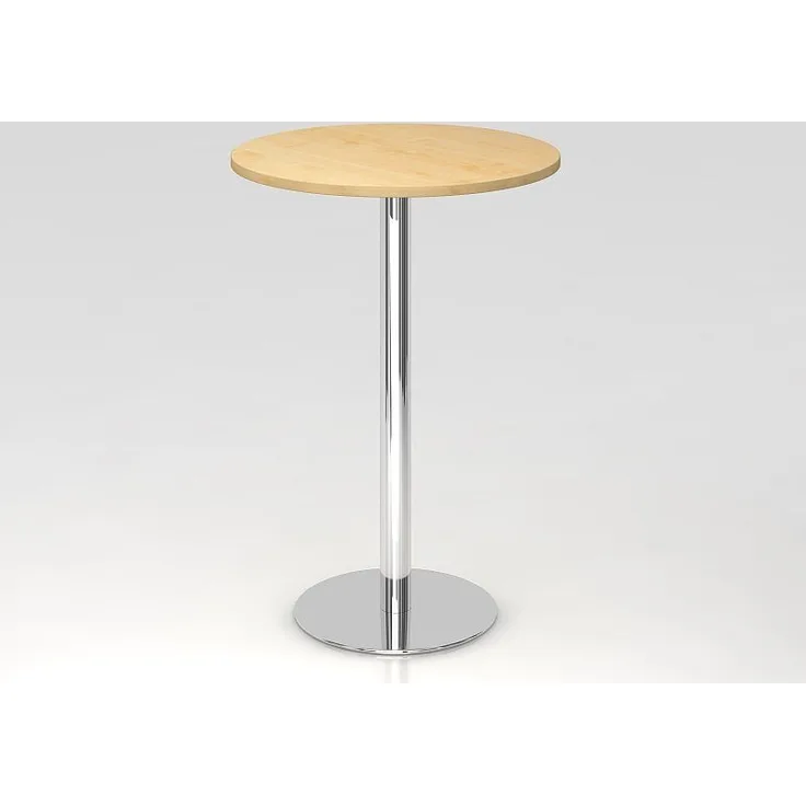 Stehtisch STH08 rund, 80cm, Grau / Chrom