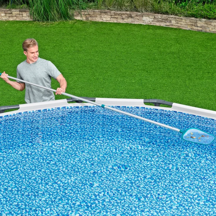 Poolpflege Basis-Set AquaClean™ mit pumpenbetriebenem Poolsauger & Kescher für Poolgrößen bis 610 cm – Bild 8