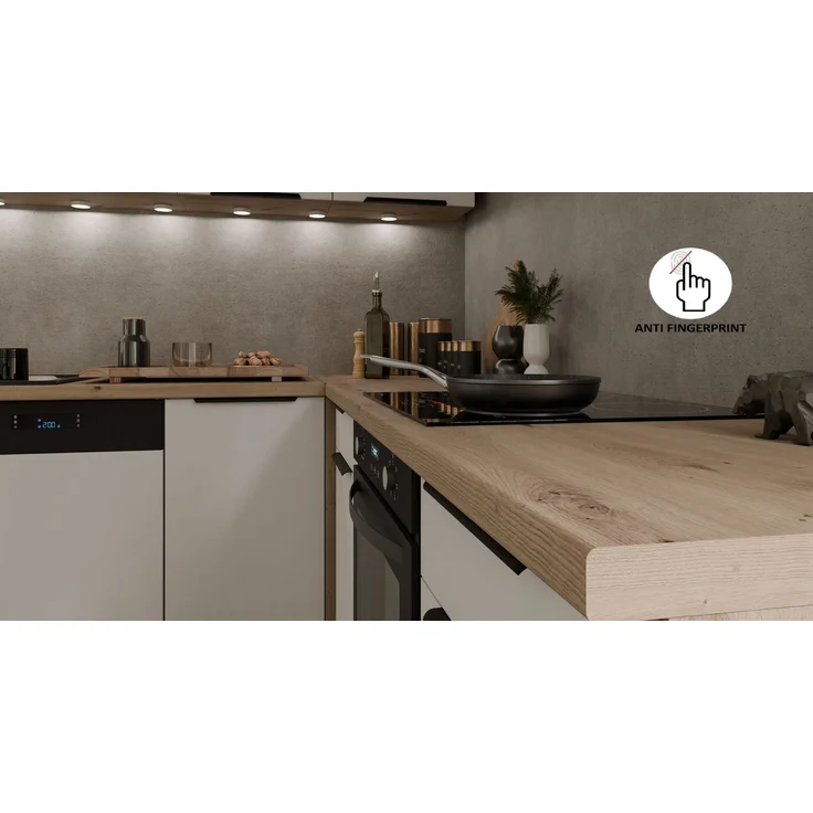 Winkelküche ARIA K-AR ECKE 1 - 215 x 220 + 120 cm Anti Fingerprint Küchenzeile Küchenblock Singleküche Einbauküche Küche Eckküche – Bild 5
