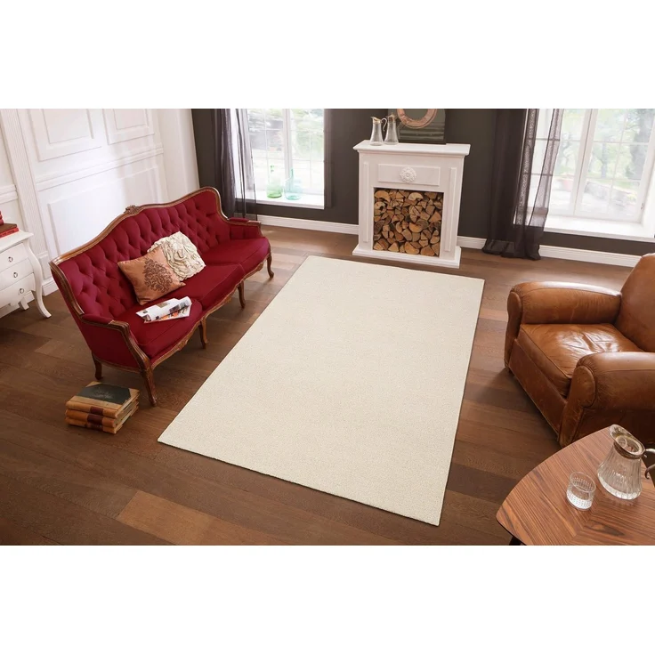 THEKO Wollteppich Janne, Berber Teppich, Wolle, meliert, handgearbeitet, rechteckig, Höhe: 20 mm, handgetuftet, Wohnzimmer, Schlafzimmer, Esszimmer – Bild 5