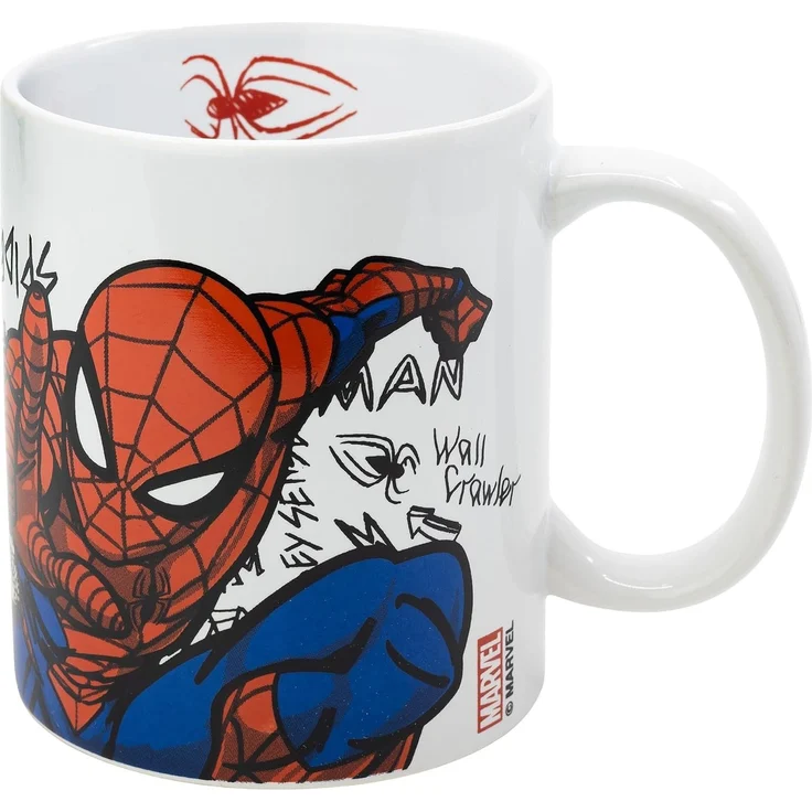 Spiderman Tasse 325ml Keramikbecher für Kinder Geschenkset Boy Icons – Bild 1