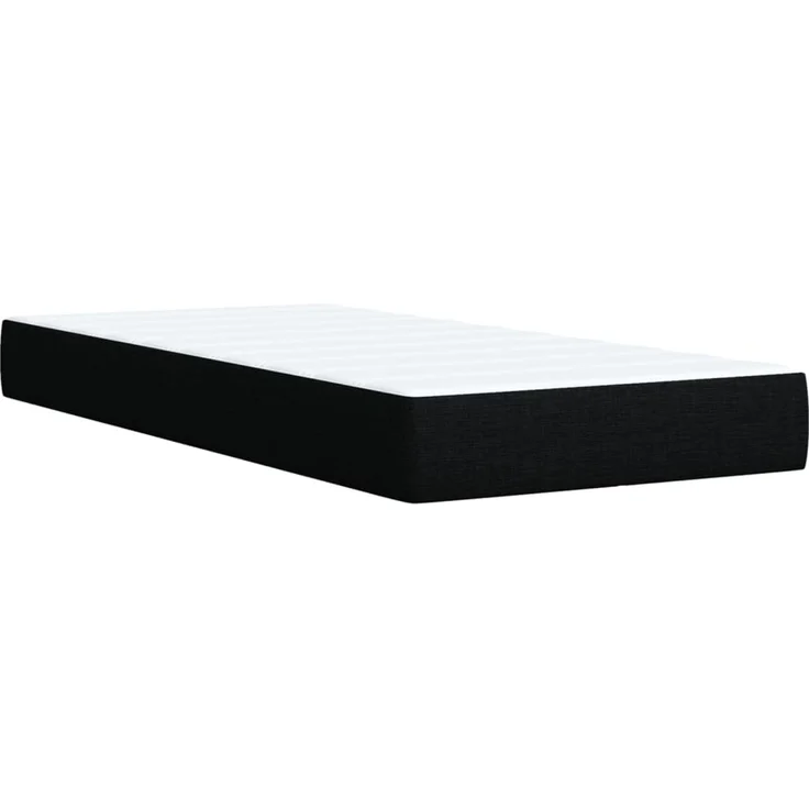 vidaXL Boxspringbett mit Matratze Schwarz 80x200 cm Stoff 3289578 – Bild 10