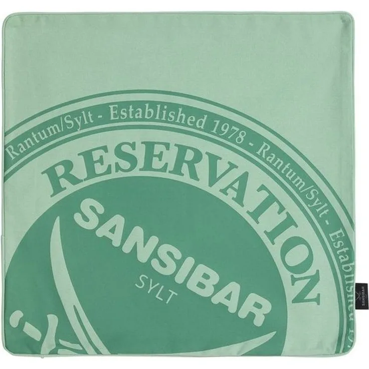 Sansibar Sylt Kissenbezug Kissenbezug Kissenhülle Reservation Design (1 Stück), 45x45 cm, (1 Stück), 1 Stück mit hochwertigem Sansibar Reservation Druck