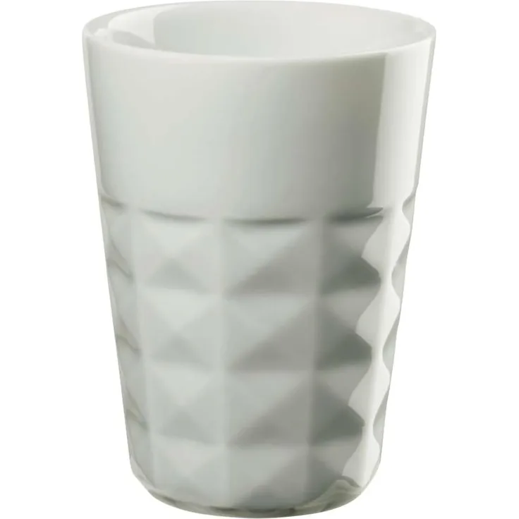 ASA Selection facette Espressobecher Pale Sky, Espresso Becher, Kaffeetasse, Tasse, Porzellan, Grün, 80 ml, 59010179