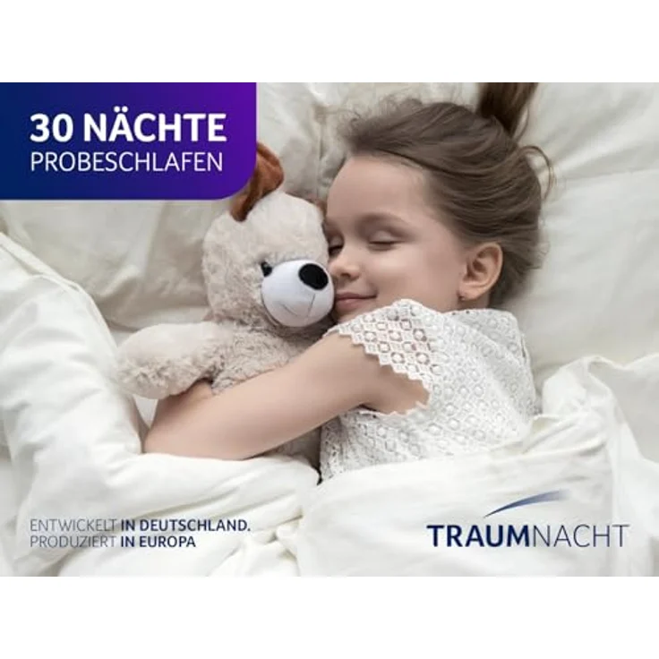Traumnacht Kinderbettenset, Übergangsdecke, 100x135 cm und 1x Kopfkissen 40x60 cm, aus kuscheliger Mikrofaser, Öko-Tex zertifiziert, produziert nach deutschem Qualitätsstandard – Bild 6
