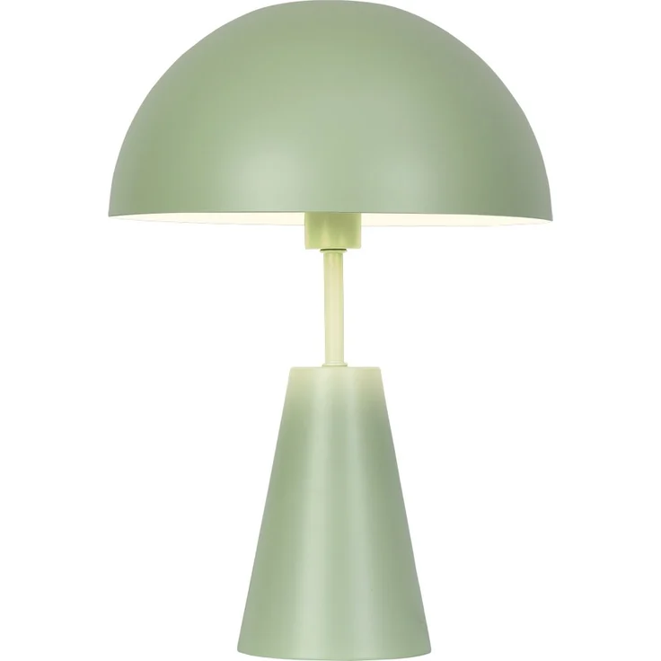 Retro Tischleuchte Pilz, Metall grün, E14, H 25 cm – Bild 1