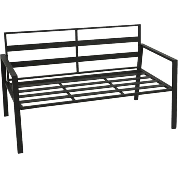 DEGAMO Gartenlounge-Set VANCOUVER 4-teilig, Aluminium anthrazit, Polster grau, wetterfest – Bild 5