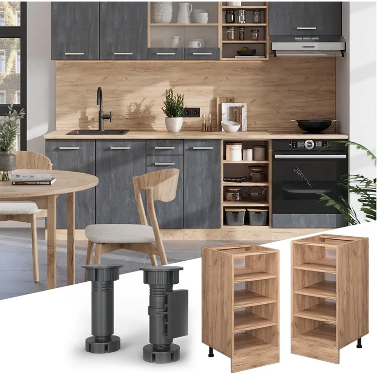 Küchenregal R-Line Goldkraft Eiche 40 cm , AP Eiche Vicco – Bild 4