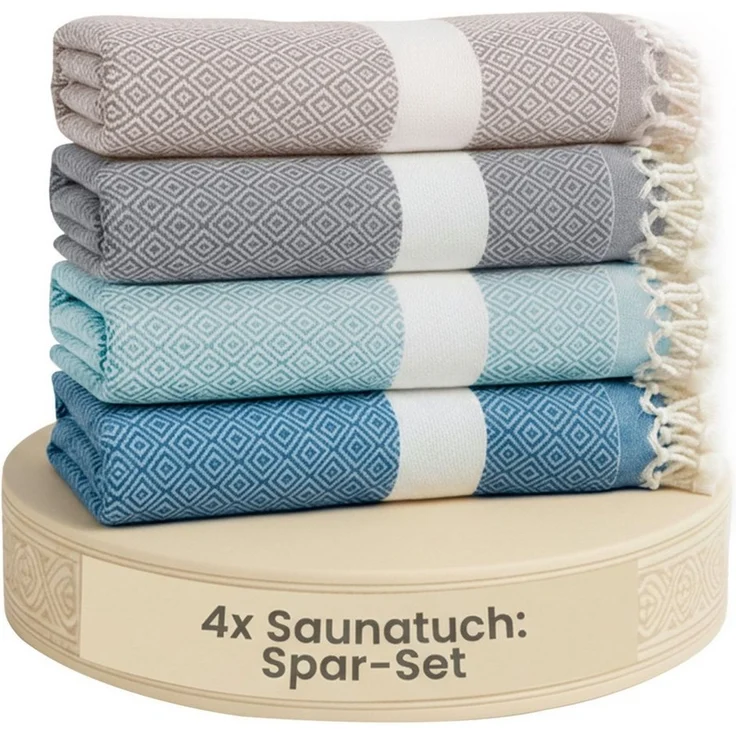furora HOLIDAY Saunatuch Saunahandtuch Saunatuch Damen + Herren, Hamamtuch groß 100x200 XXL – Bild 1