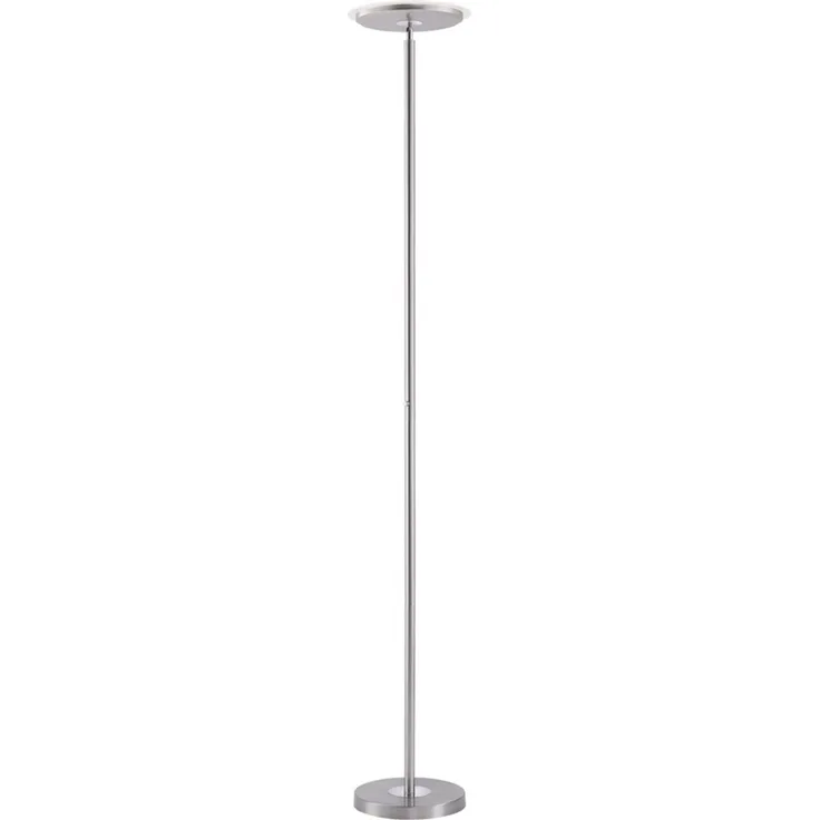 LED Deckenfluter, stahlfarben, Touchdimmer, Höhe 190 cm