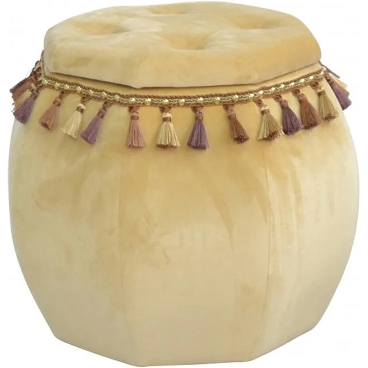 Stauraum-Sitzhocker "Christel" beige