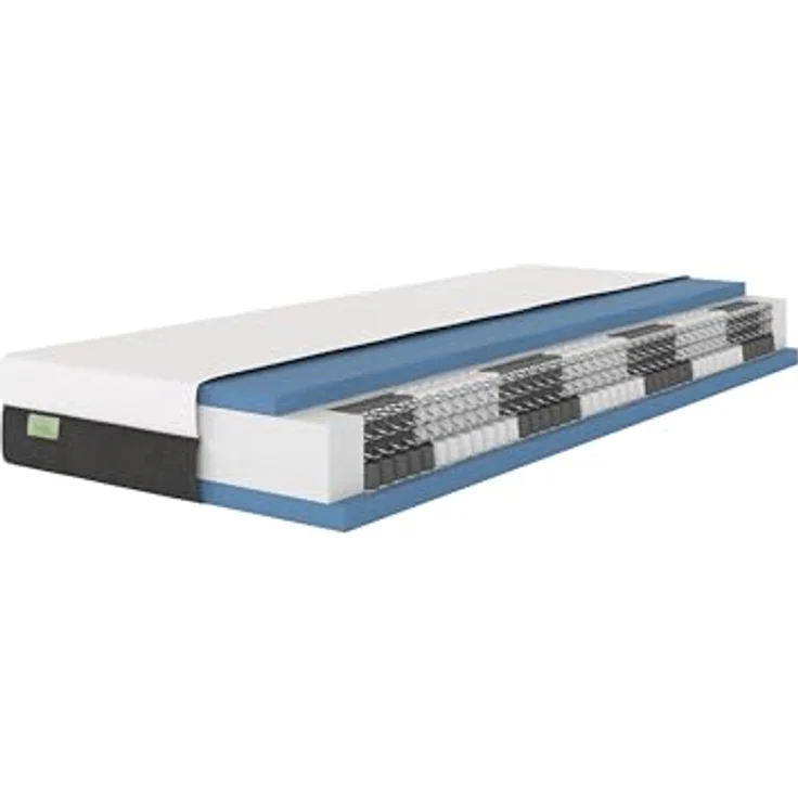 DREAMSTAR Premium 7-Zonen Taschenfederkern Matratze, H4, 80 x 200 cm, 22 cm hoch, Doppeltuch-Bezug, abnehmbar und waschbar bis 60°C, produziert in Deutschland – Bild 1