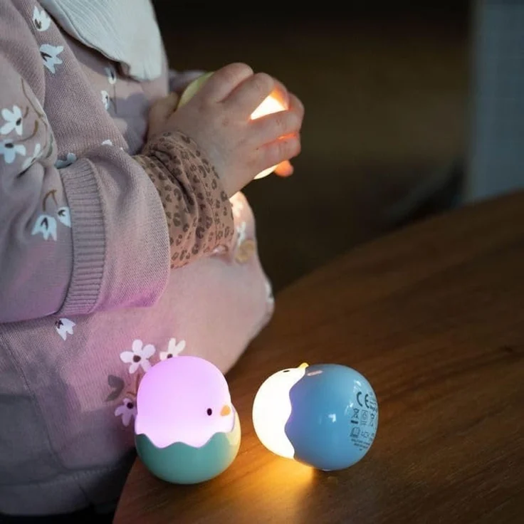 MegaLight Nachtlicht MegaLight LED Baby Eggy Nachtlicht mit Akku 3er-, Inkl. Leuchtmittel, Dimmbar ohne Bewegungsmelder – Bild 5