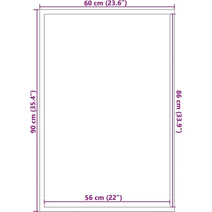 vidaXL Fußmatte Braun 60x90 cm 4105580 – Bild 6