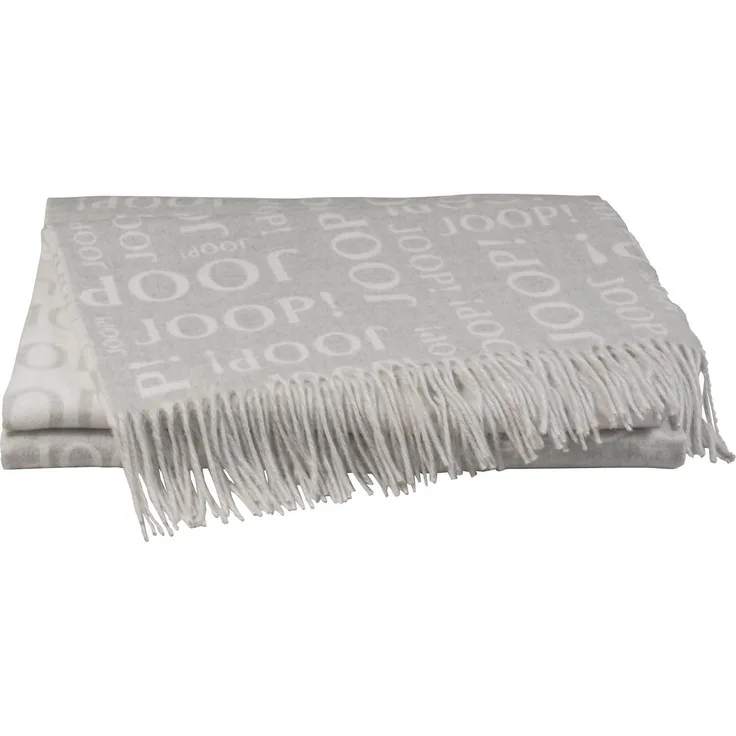 JOOP! Tagesdecke JOOP! Fine-REPEAT Plaid / Decke Silber 130 x 170cm