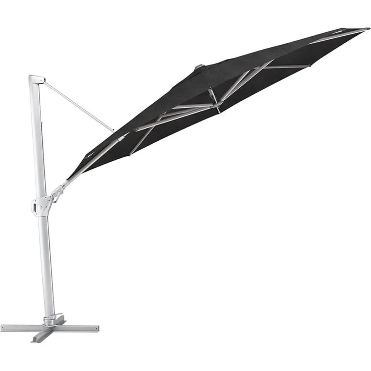 Kettler Ampelschirm Sonnenschirm EASY SWING Rund mit Schutzhaube 350cm Schwarz L