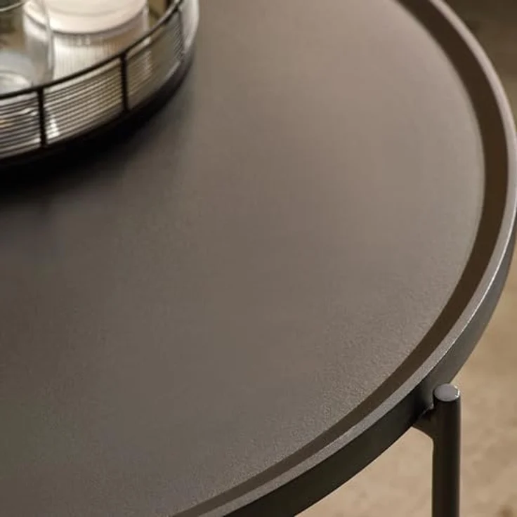 Julian Bowen Sagrada Couch- und Lampentisch-Set, rund, Schwarz – Bild 4