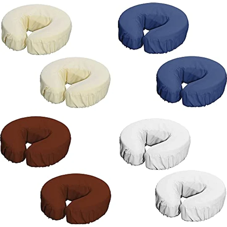 Duke-Handel Massageliegenbezug Kopfpolsterbezug, Nackenkissenbezug, Nackenhörnchenbezug, Microfaser, Gummizug: rundum, (4 Stück), weich, robust, komfortabel, maschinenwaschbar, Universalgröße – Bild 3