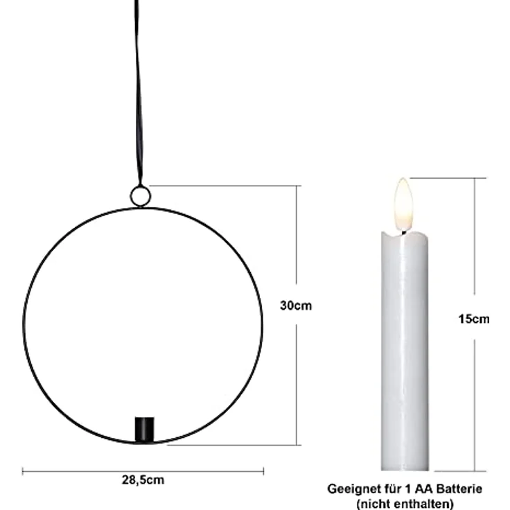 Star Trading Flamme Ring Pendelleuchte, elegante Beleuchtung für Ihr Zuhause, hohe Langlebigkeit und dekoratives Design – Bild 3