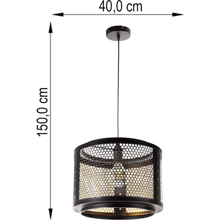 RGB LED Hängelampe, Gitteroptik, App- und Sprachsteuerung, H 150 cm – Bild 10