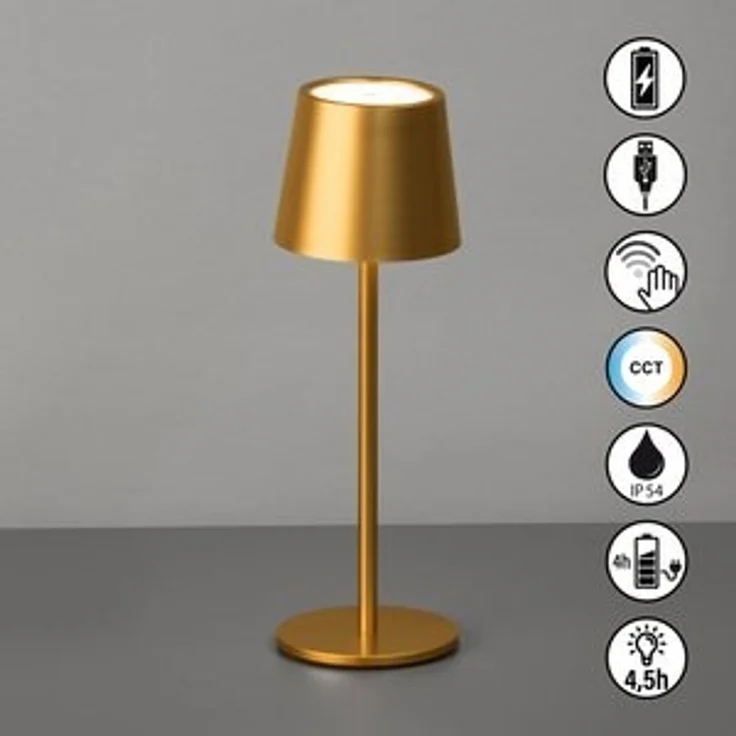 easy! BY FHL Außen-Tischleuchte Roxi, Dimmfunktion, Farbsteuerung, USB-Ladefunktion, LED fest integriert, Warmweiß, lange Leuchtdauer – Bild 5