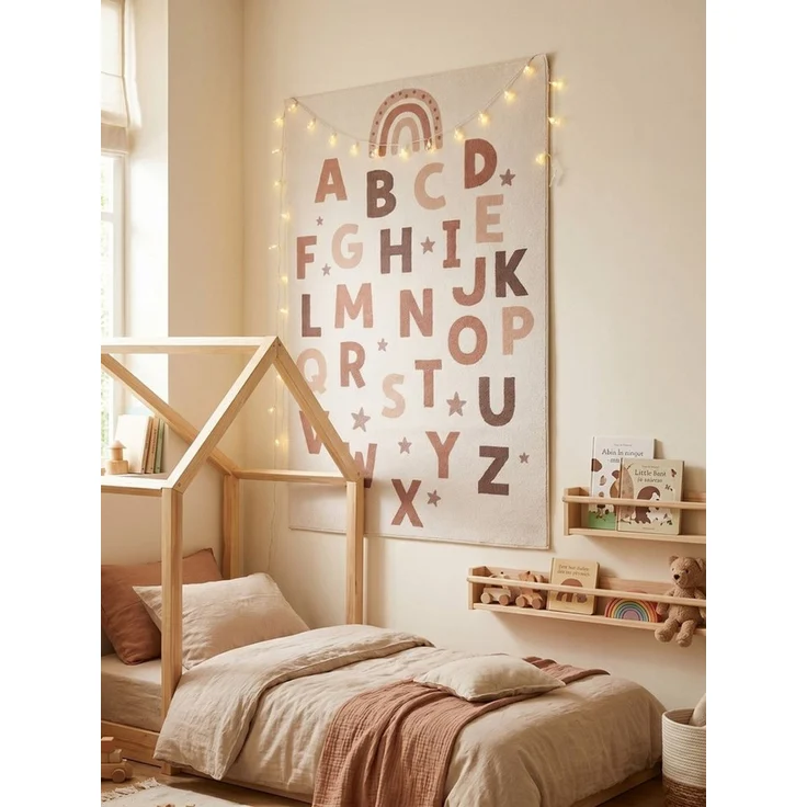 KADIMA DESIGN Kinderteppich TINO Kinderteppich Waschbar Kinderzimmer Schadstoffgeprüft, Läufer, Höhe: 10 mm, Creme, 80x150 cm, Kinderteppich Waschbar Spielteppich – Bild 4