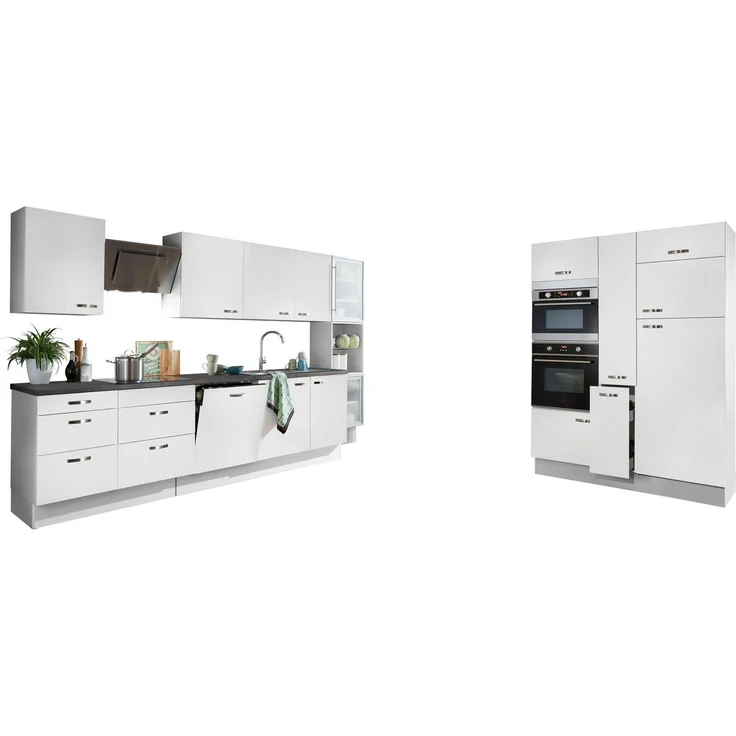 KOCHSTATION Küchenzeile KS-Cara, mit Vollauszügen und Soft-Close-Funktion, Breite 480 cm – Bild 1