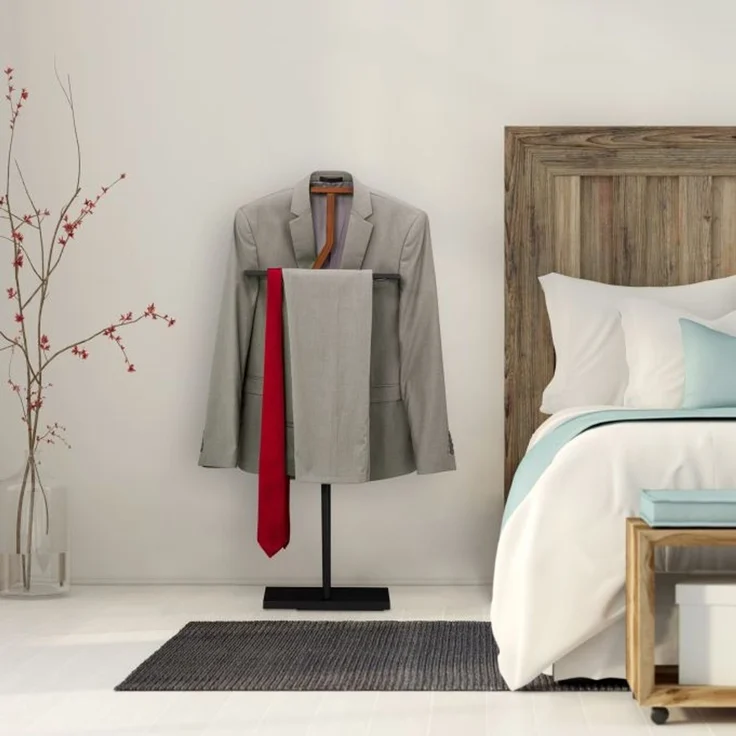 Relaxdays Herrendiener Holz & Metall – Bild 2
