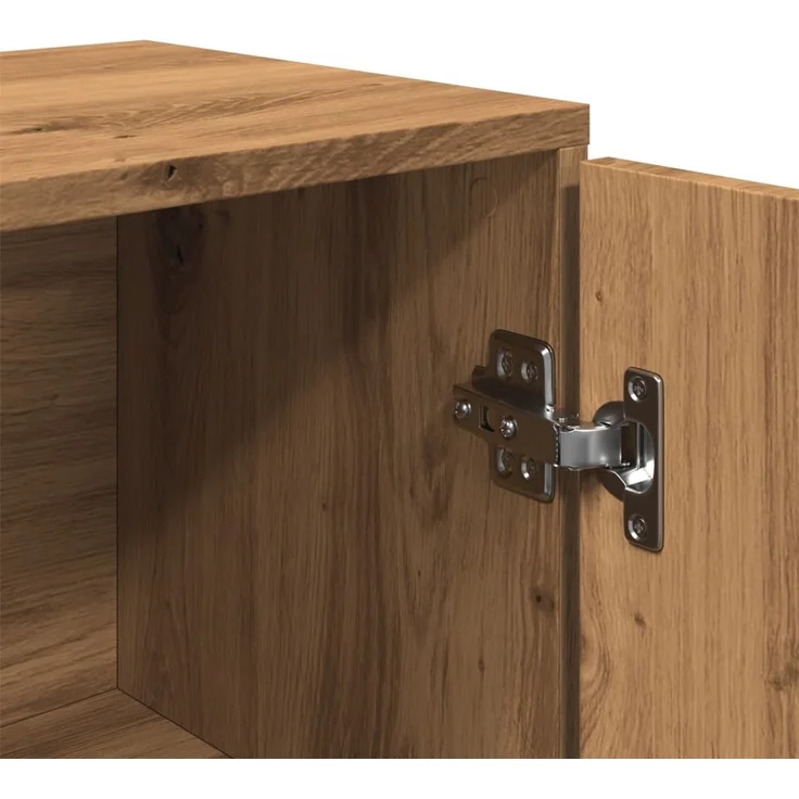 vidaXL Sideboard Artisan-Eiche 88x30x64 cm Holzwerkstoff 855893 – Bild 7