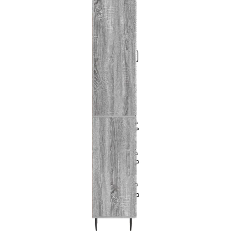 vidaXL Schrankset 2 pcs Grau Sonoma 66 x 34,5 x 90 cm Holzwerkstoff 3416643 – Bild 5