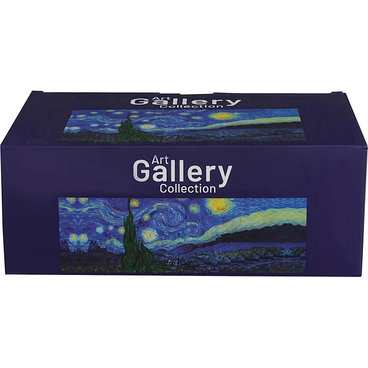 DUO ART GALLERY Frühstücks-Set mit Tasse 450 ml STARRY NIGHT inspired by Van Gogh, New Bone China Porzellan – Bild 2