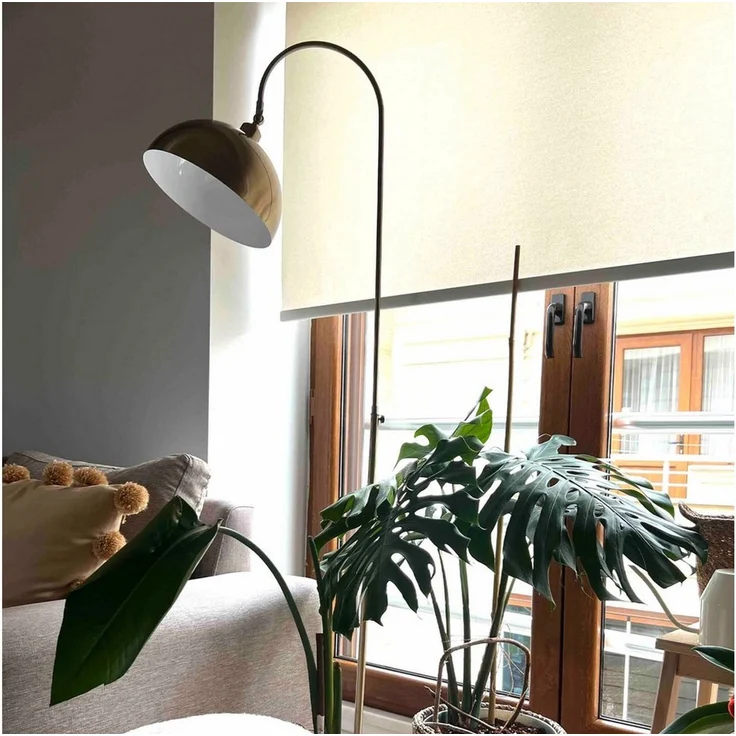 Bamyum Stehlampe Moderne Metall Stehlampe mit Dimmer, ohne Leuchtmittel, verstellbarer Lampenschirm – Bild 3