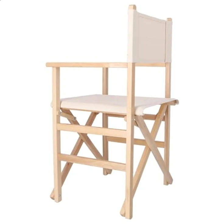 Aranaz Gerader Klappsessel aus Holz, Ecru 1032, 51 x 46 x 86 cm – Bild 3