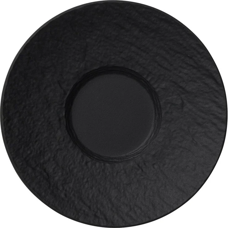 Villeroy & Boch Manufacture Rock Espressountertasse schwarz Ø 12,1 cm – Bild 1