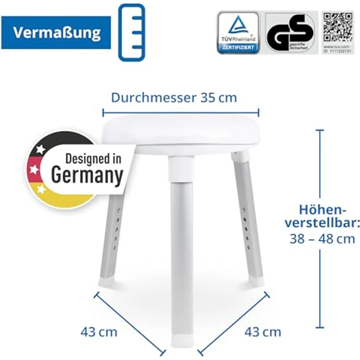 Weinberger Drehbarer Dusch- und Badhocker Gratia – Bild 6