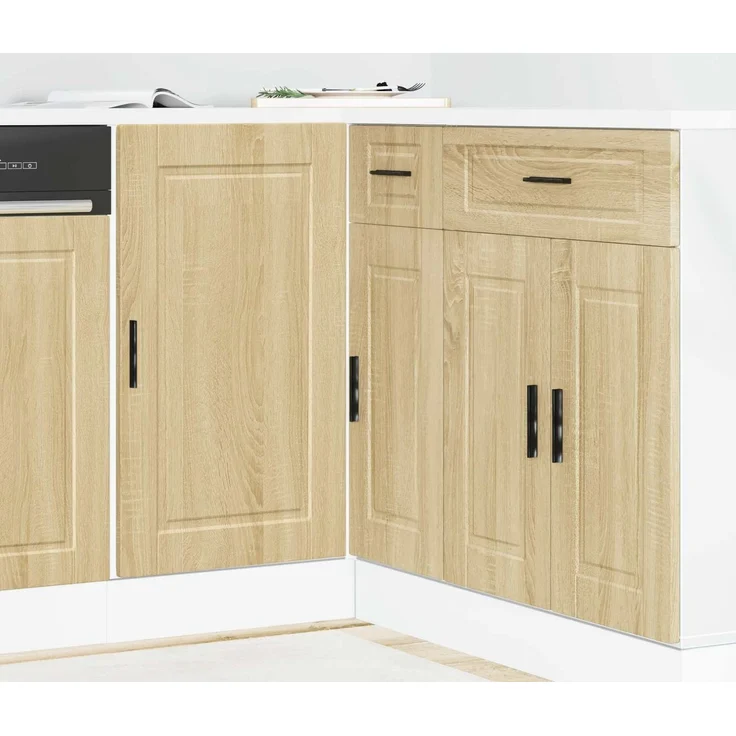 vidaXL Küchenunterschrank Porto Sonoma-Eiche Holzwerkstoff 854301 – Bild 4
