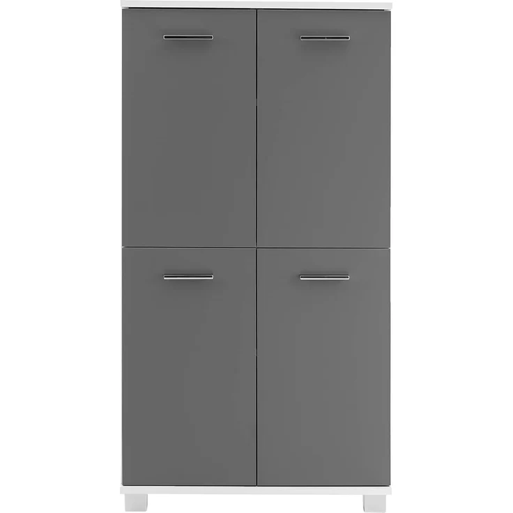 Schildmeyer Highboard Lumo 135345, weiß/basaltgrau – Bild 4